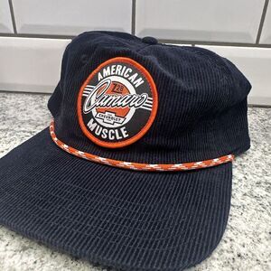 Chevrolet Camaro Z28 Hat American Muscle Circle Patch Navy Rope Corduroy Cap New